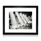 iFrame 18” x 22” Black Framed New York City Skyline Print Framed Art Work For Wall Decor With Photo Mat | NYC Skyline Wall Art | Black And White Picture Wall Art Decor